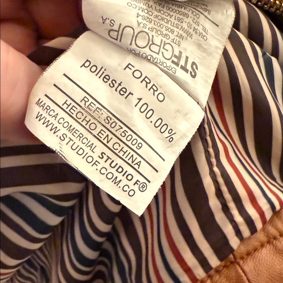 Studio F Tan, lined Jacket - Picture 4 of 5